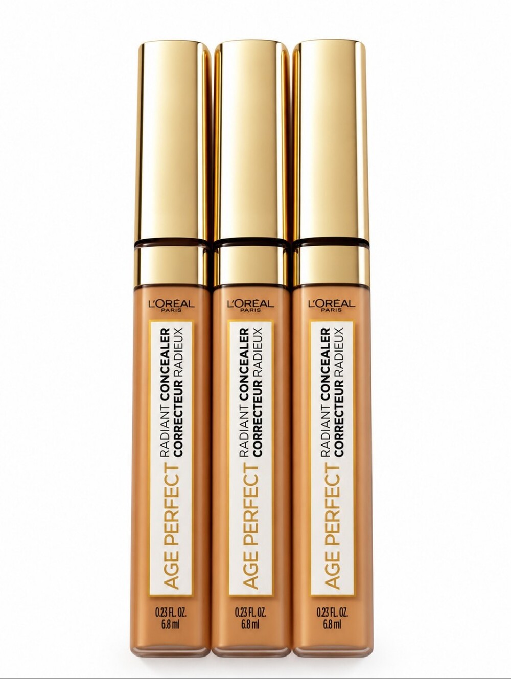 3 x L'Oreal Paris Age Perfect Radiant Concealer, 240 Golden Honey
